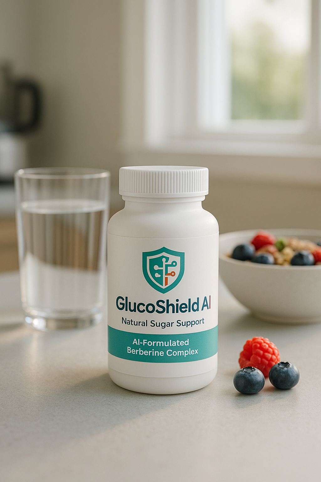 GlucoShield AI Bottle